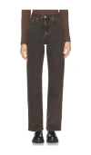 Dr Denim Echo Straight Jeans In Brown