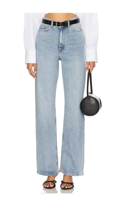 Dr Denim Echo Straight Jeans In Bay Blue Jay