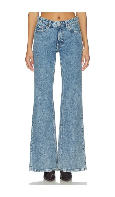 Dr Denim Elba Flare In Bay Sky Retro