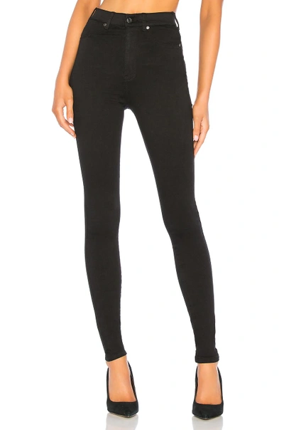 Dr Denim High Waist Solitaire Jeans In Black