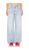 Dr Denim Hill Wide Straight In Stream Light Fade