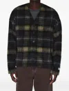 Dr Denim Julian Check-pattern Cardigan In Multi