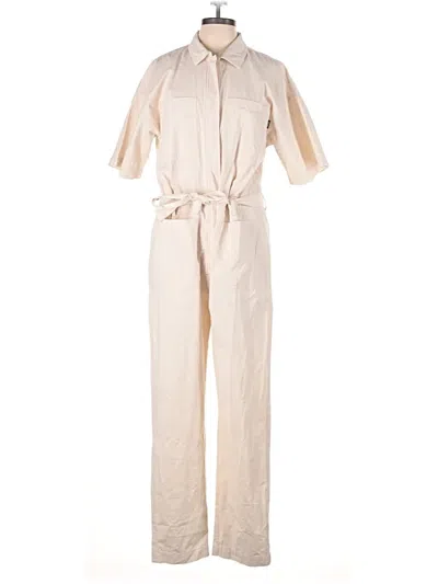 Pre-owned Dr Denim Jumpsuit In White