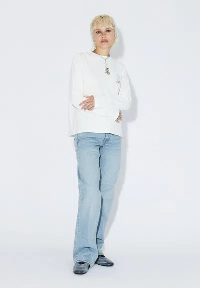Dr Denim Dr. Denim Kath Long Sleeve In Off White Draw