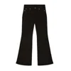 Dr Denim Kily Low Bootcut - Solid Black In Black