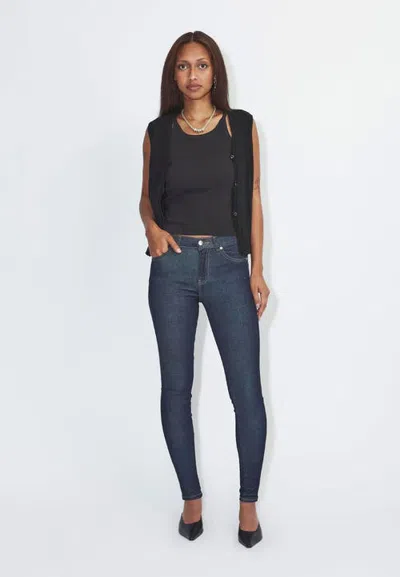 Dr Denim Dr. Denim Lexy Mid Skinny Jeans In Sheck Blue Rinsed