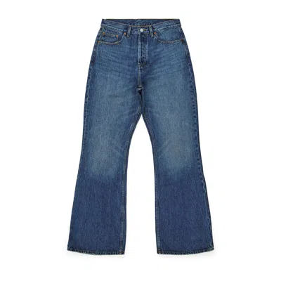 Dr Denim Men's Blue Rift Wide Bootcut - Stream Dark Fade Vintage