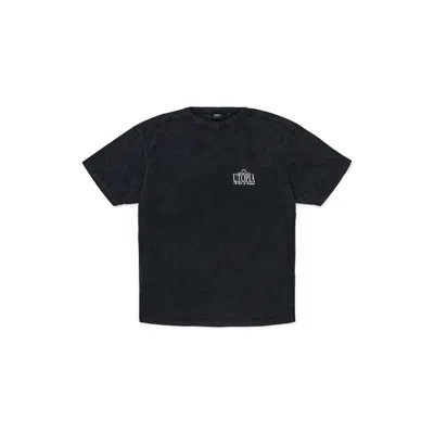 Dr Denim Men's Trooper Tee - Washed Black Utopia