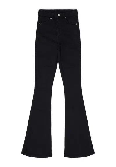 Dr Denim Moxy High Flare - Black