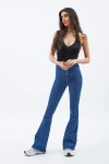 Dr Denim Dr. Denim Moxy High Flare Jeans In Blue