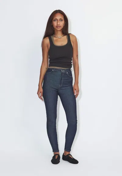 Dr Denim Dr. Denim Moxy High Skinny Jeans In Sheck Blue Rinsed