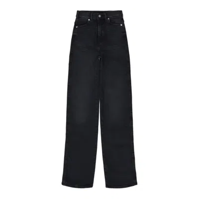 Dr Denim Moxy High Straight - Black Mist