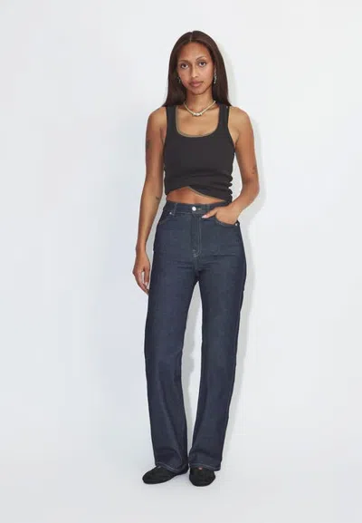 Dr Denim Dr. Denim Moxy High Straight Jeans In Blue