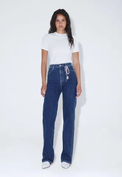 Dr Denim Dr. Denim Moxy High Straight Jeans In Blue