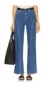 Dr Denim Moxy Straight Leg Curve Cut Leg Jeans