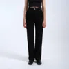Dr Denim Moxy Straight - High Stretch Jeans In Solid Black