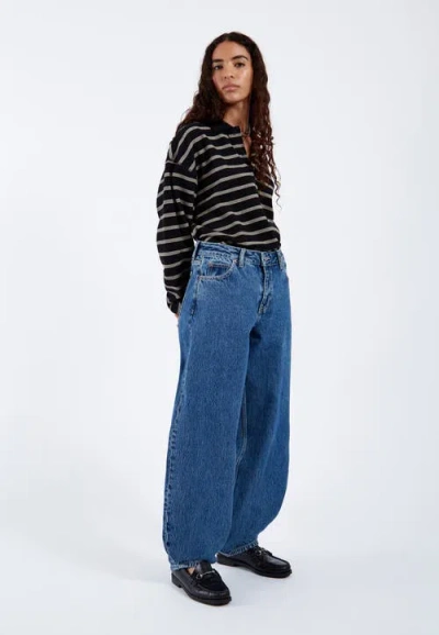 Dr Denim Dr. Denim Nanci Mid Barrel Jeans In Blue
