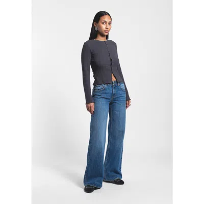 Dr Denim Dr. Denim Rhue Low Wide Jeans In Blue