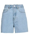 Dr Denim Dr. Denim Woman Denim Shorts Blue Size 24 Cotton In Blue
