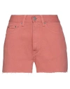 Dr Denim Dr. Denim Woman Shorts & Bermuda Shorts Rust Size 29 Cotton In Red