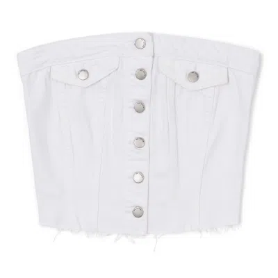 Dr Denim Women's Carli Tube Top - White In Brown