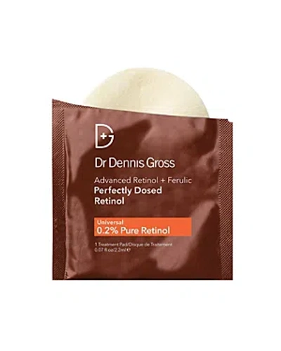 Dr Dennis Gross Skincare Advanced Retinol + Ferulic Perfectly Dosed Retinol Peel (universal 0.2% Pure Retinol), Set Of 8 In White