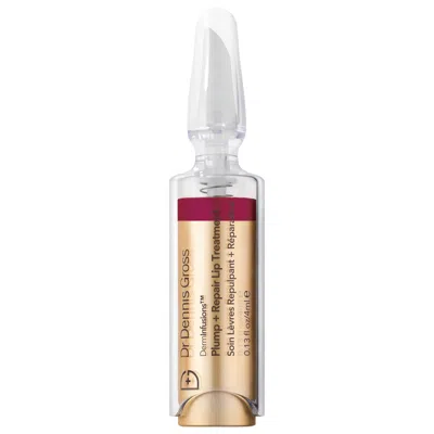 Dr Dennis Gross Skincare Derminfusions Plump + Repair Lip Treatment With Hyaluronic Acid Berry - Deep Red Purple 1/1 In Transparent