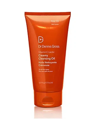 Dr Dennis Gross Skincare Vitamin C Lactic Creamy Cleansing Oil 6 oz / 177 ml In Orange