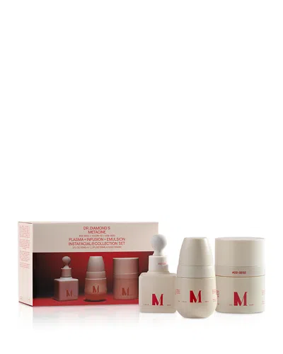 Dr. Diamond’s Metacine Instafacial Collection Plasma + Infusion + Emulsion Gift Set In Transparent