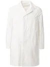 Dr. Franken Short Single Breasted Coat In White