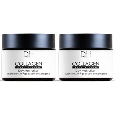 Dr. H Dr H Collagen Anti-ageing Day Moisturiser 60ml X 2 Duo Set In White