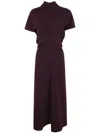 Drhope Dr. Hope Asymetric Dress Clothing In Burgundy