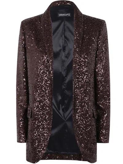 Dr. Hope Sequins Jacket In Brown