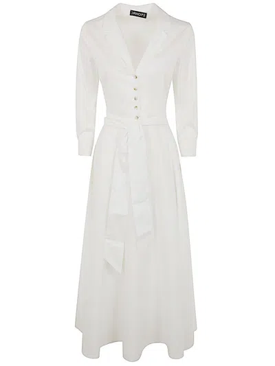 Dr. Hope Cotton Stretch Dress Clothing In White