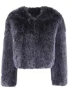 Drhope Dr. Hope Fake Fur Jacket Clothing In Blue