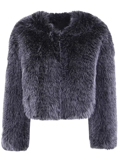Dr. Hope Fake Fur Jacket Clothing In Blue