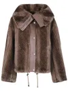 Drhope Dr. Hope Fake Fur Jacket Clothing In Brown