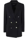Drhope Dr. Hope Gold Bott. Double Breasted Coat Clothing In Black