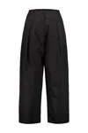 Dr. Hope Cotton Pant Whit Pleat Clothing In Black