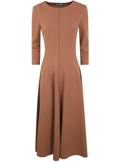 Dr. Hope Long Dress Clothing In Brown
