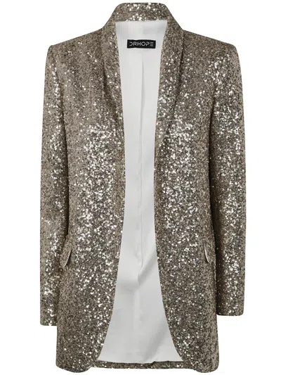 Dr. Hope Long Shaw Jacket Clothing In Beige
