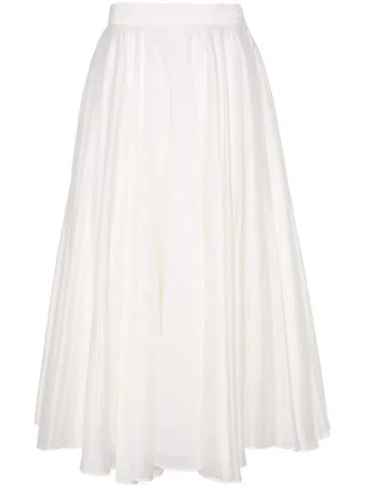 Dr. Hope Midi Skirt With Pleats Clothing In White