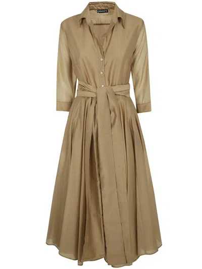 Dr. Hope Round Skirt Dress Clothing In Brown
