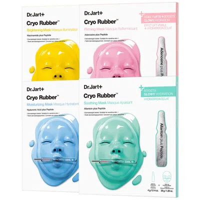 Dr. Jart+ Cryo Rubber Korean Hydrogel Face Mask – K-glow Bundle (4 Pack)
