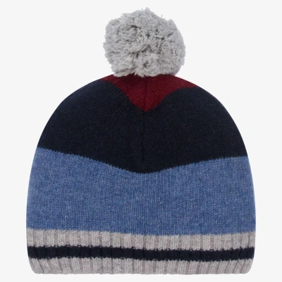 Dr Kid Baby Boys Knitted Hat In Blue