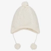 DR KID BABY GIRLS IVORY KNITTED HAT