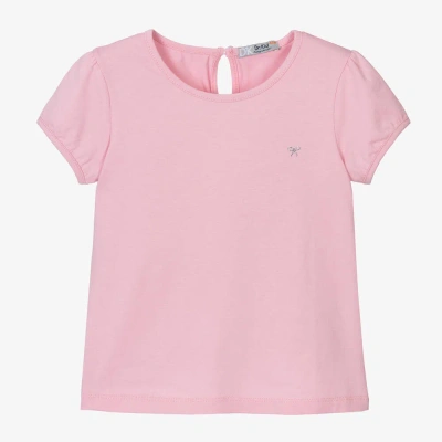 Dr Kid Babies' Girls Pink Cotton T-shirt
