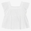 DR KID GIRLS WHITE BRODERIE ANGLAISE BLOUSE