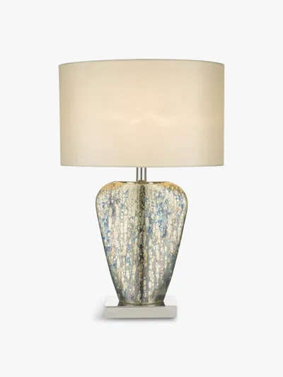 Där Lighting Syracuse Table Lamp With Shade In Gold Mercury Glass