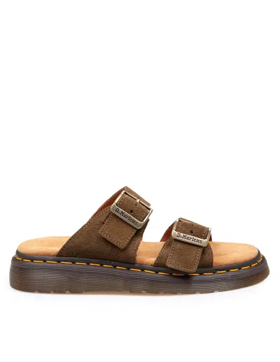 Dr. Martens' 100% Brox Suede In Green